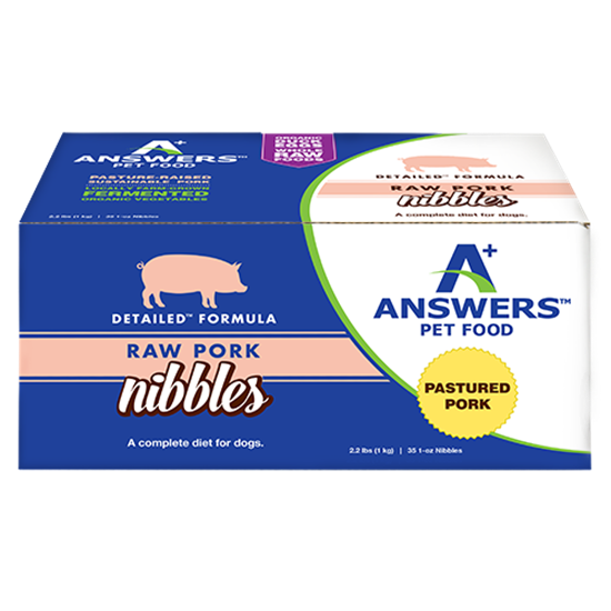 Answers Pet Food Detailed Pork Formula for Dogs - Nibbles (2.2 lb)