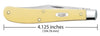 Case Yellow Synthetic Chrome Vanadium Slimline Trapper (Yellow)