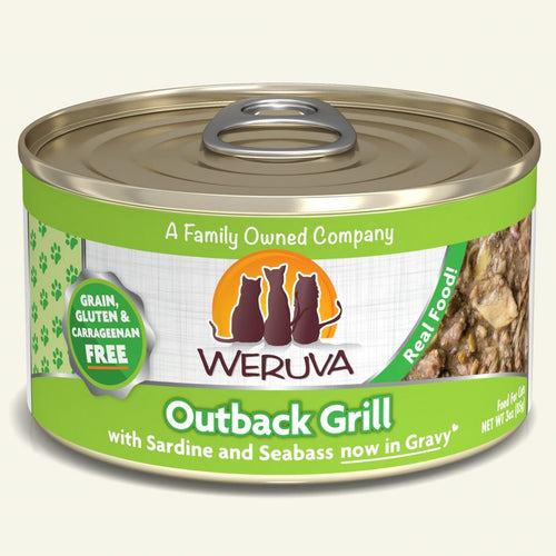 Weruva Outback Grill with Sardine and Seabass in Gravy Cat Food