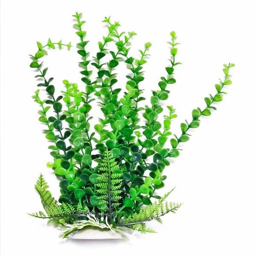 Aquatop 6 - 20 Green Bacopa-like Aquarium Plant with Weighted Base