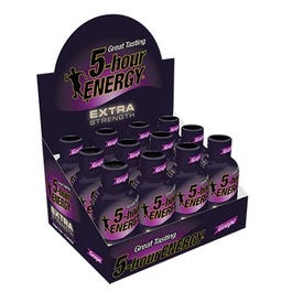 5-Hour Energy Drink, Extra Strength, Grape, 1.93-oz.