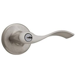 Balboa Keyed Entry Lever, Satin Nickel