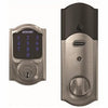 Connect Electronic Deadbolt Lock, Touch Screen Keypad, Camelot Design, Satin Nickel