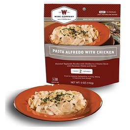 Camp Food, Pasta Alfredo With Chicken, 2-Serving Pouch