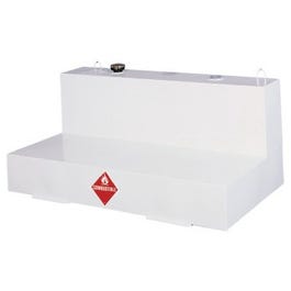 Liquid Transfer Truck Tank, L-Shaped Steel, White, 105-Gal.