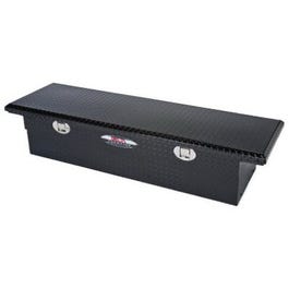 Low-Profile Truck Tool Box, Black Aluminum, Full Size