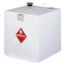 Liquid Transfer Truck Tank, White Steel, 50-Gal.