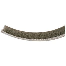 Weatherstrip, Gray Pile, 3/16 x 1.56-In. x 100-Ft.