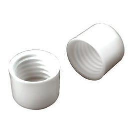 Closet Pro End Cap, White Plastic, Pr.