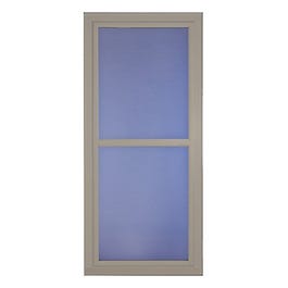 Easy Vent Selection Storm Door, Full-View Glass, Sandstone, 36 x 81-In.