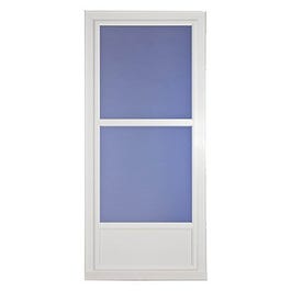 Easy Vent Selection Storm Door, Mid-View Glass, White, 36 x 81-In.