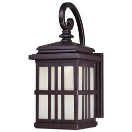 LED Wall Lantern, Outdoor, Oil-Rubbed Bronze, 9-Watt