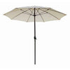 Patio Market Umbrella, Aluminum Frame, Natural Olefin, 9-Ft.