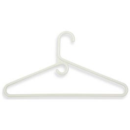 Plastic Hangers, Heavy-Weight White, 3-Pk.