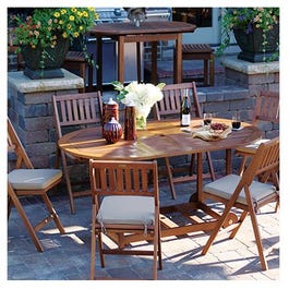 7-Pc. Fold-N-Store Wood Dining Set