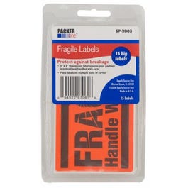 Fragile Stickers, 3 x 5-In., 25-Ct.