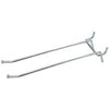 Pegboard Double Angle Hook, Galvanized Steel, 6-In., 2-Pk.