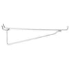 Pegboard Shelf Bracket, Galvanized Steel, 8-In.