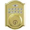 Castle Electronic Deadbolt, Polished Brass