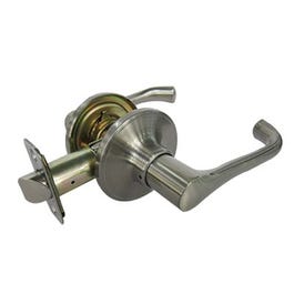 Milano Passage Lever Lockset, Satin Nickel