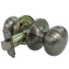 Mushroom Passage Knob Set, Satin Nickel