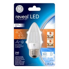 Reveal LED Light Bulb, Clear, 240 Lumens, 3.2-Watts