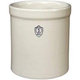 Crock Bristol, White, 1-Gal.