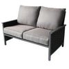 Carrington Loveseat, Aluminum/Woven