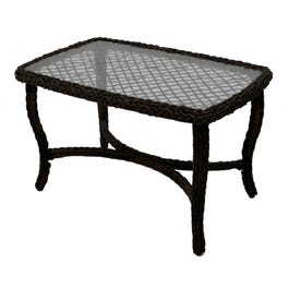 Bermuda Coffee Table, All-Weather Wicker, Steel Frame, 25 x 40-In.