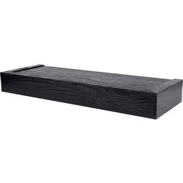 Floating Shelf, Modern Design, Black, 18-In.