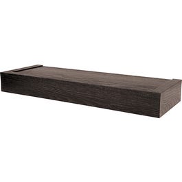 Floating Shelf, Modern Design, Espresso, 18-In.