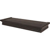 Floating Shelf, Beveled Design, Espresso, 18-In.