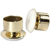 Furniture Swivel Glide, Gold Brass/Plastic, 7/8-In., 4-Pk.