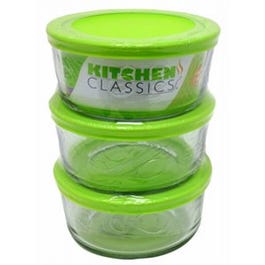 Food Storage Set, Tempered Glass, 6-Pc. Value Pack