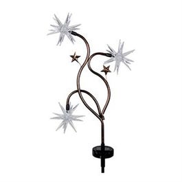 LED Solar Garden Stake Light, Patriotic Starburst, 33-In.