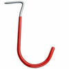 Curved Drive Hook, Red Vinyl-Coated Steel