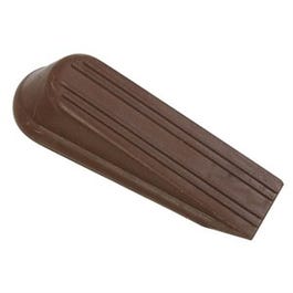 Door Stop, Brown, 4-In.