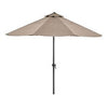 Charleston Patio Sling Umbrella, Taupe, Steel, 9-Ft.