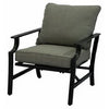 Evanston Deep-Seating Patio Rocker Chair, Dove Gray Olefin With Gray Steel Frame