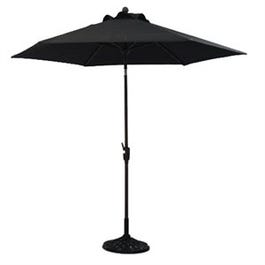 Chesapeake Patio Market Umbrella, Gray With Beige, 9-Ft.