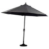 Canmore Patio Market Umbrella, Graphite Gray, 9-Ft.