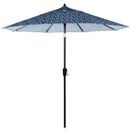 Patio Market Umbrella, Tropics Ocean Fabric, 9-Ft.