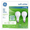 3-Way Light Bulbs, Frosted Soft White, 30/70/100-Watts, 2-Pk.