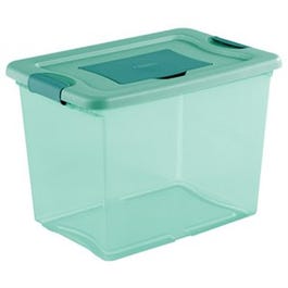 Fresh Scent Box Tote, Aqua Tint Base, 25-Qt.