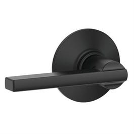 Latitude Passage Door Lever Handleset, Matte Black