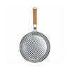 Grill Skillet, Non-Stick, Brushed Silver