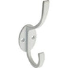 Modern Coat & Hat Hook, White, 5.5-In.