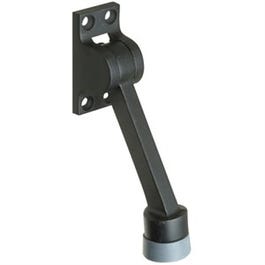 Kick Down Door Stop, Oil-Rubbed Bronze, 4-In.