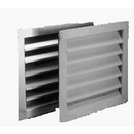 Aluminum Attic Louver Vent, White, 12 x 18-In.