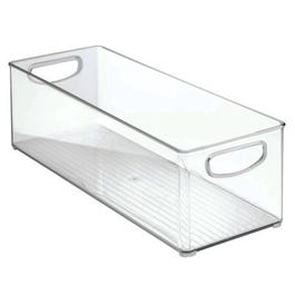 Kitchen Bin, Clear Plastic, 16 x 6 x 5-In.